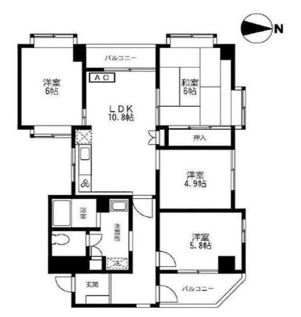 レガール湘南の物件間取画像